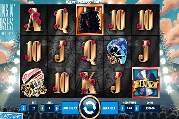 Guns-N´-Roses kolikkopeli