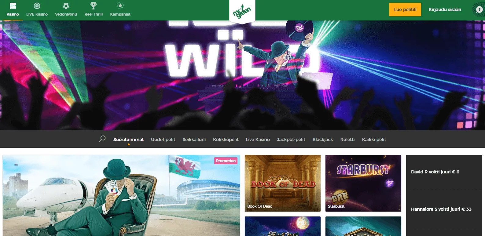 MrGreen toukokuun kampanjat