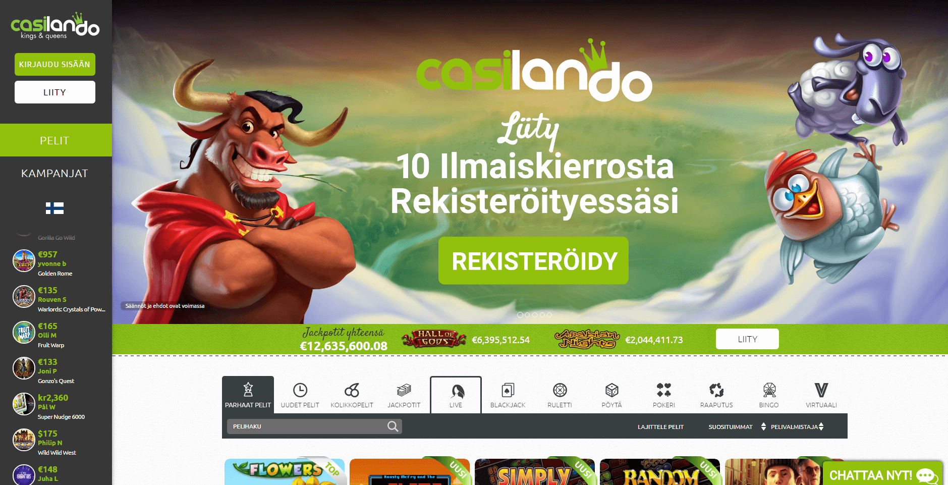 Viikon kasino Casilando