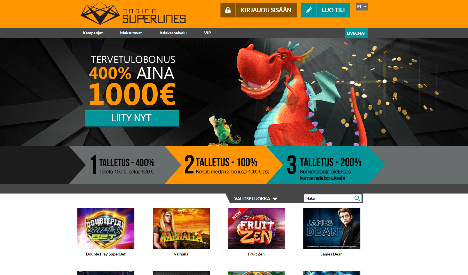 Viikon kasino Casino Superlines