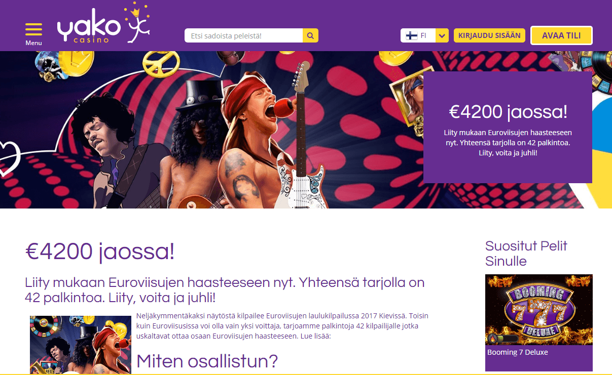 Yako euroviisut kampanja