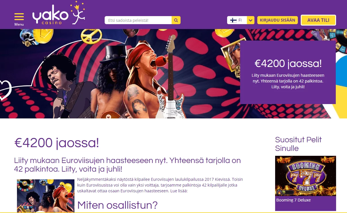 Yako euroviisut kampanja