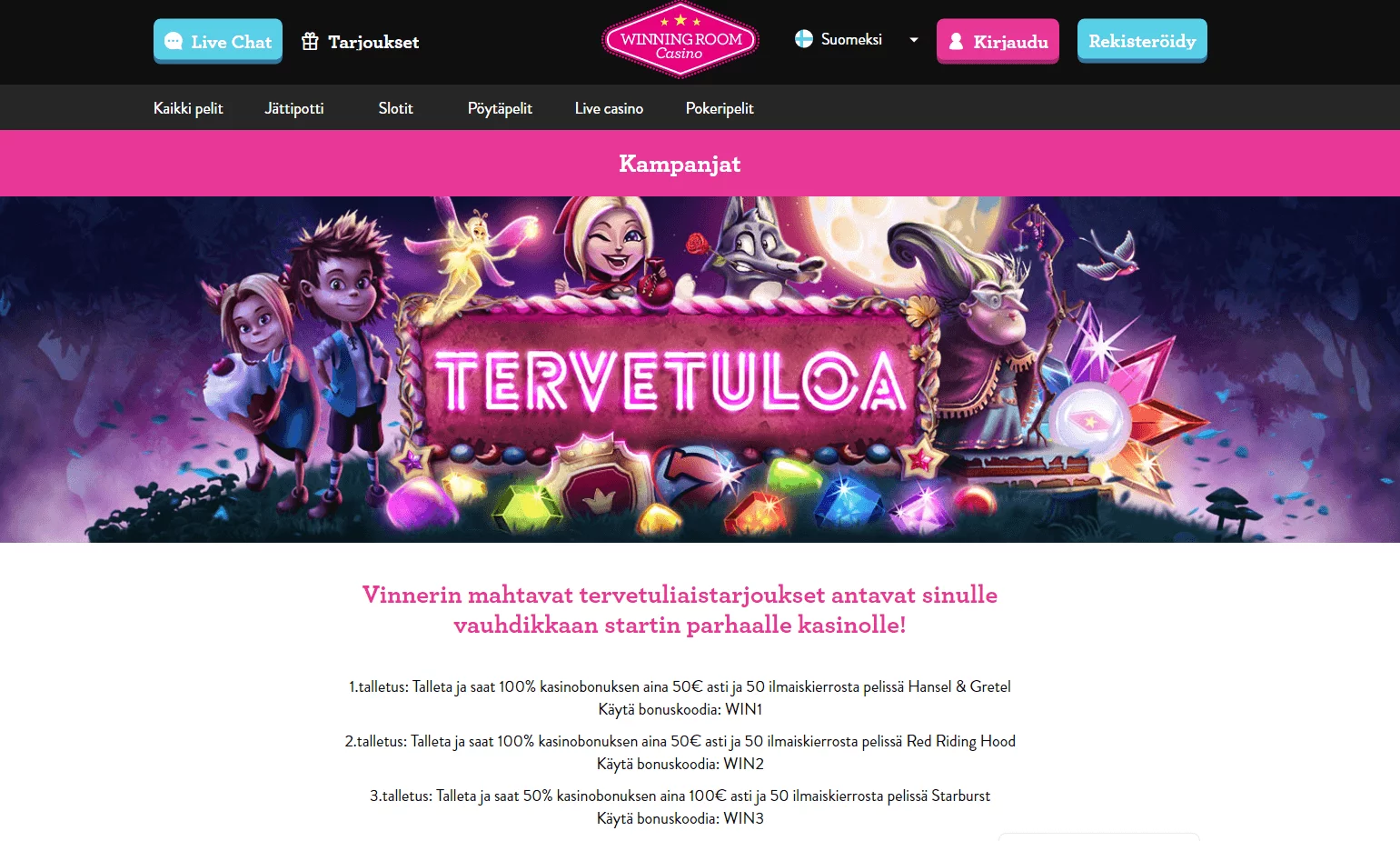 Bonuskoodit ja nettikasinot