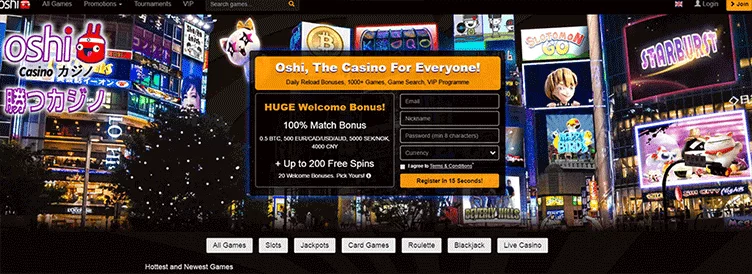 Oshi Bitcoin Casino