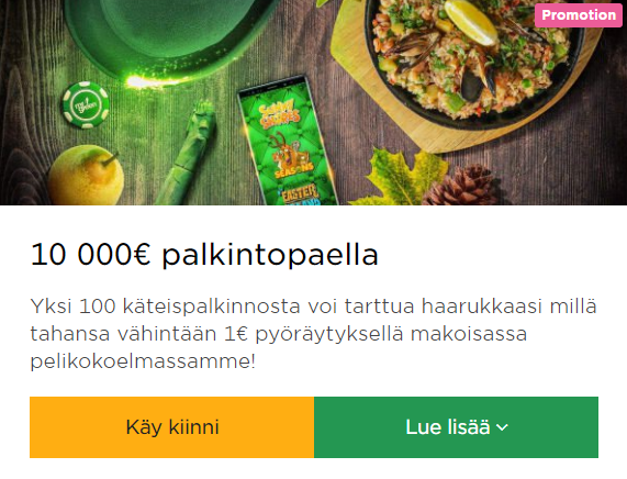 Mr Green palkintopaella