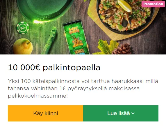 Mr Green palkintopaella