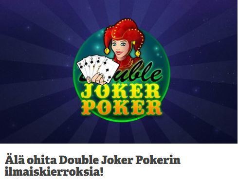 Paf - Ilmaiskierroksia peliin Double Joker Poker