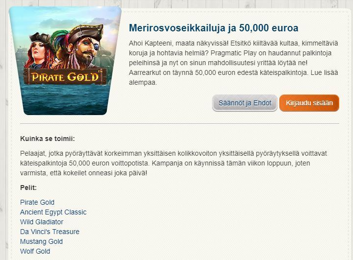 Suomiautomaatin merirosvoseikkailuja