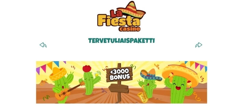 La Fiesta Casinon tervetulobonukset