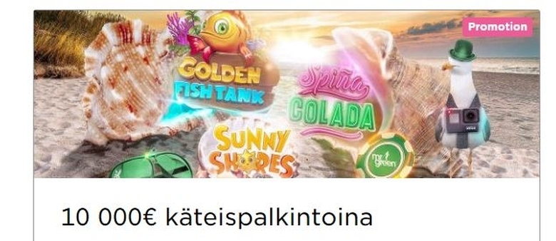 Mr Green - 10 000 euroa