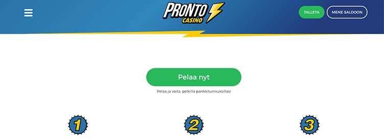 Pronto casino bonus