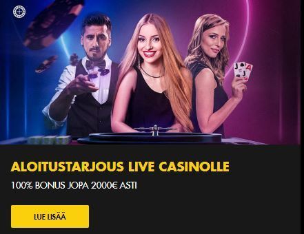 Bethard ja jopa 2000 euroa livekasinolle