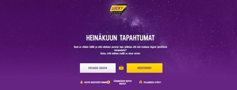 Lucky Casino ja heinäkuu