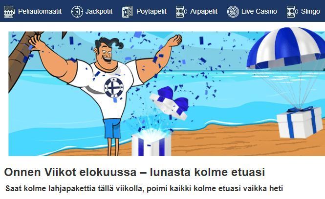 Finlandia kasinon elokuun edut