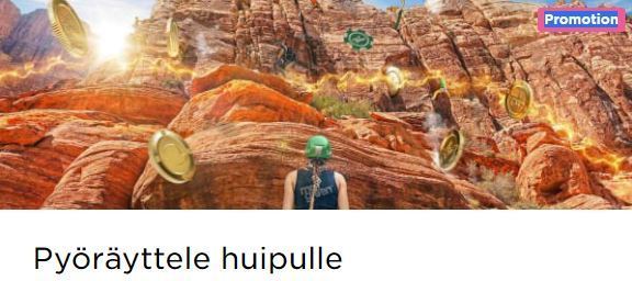 Mr Green ja pyöräyttele huipulle