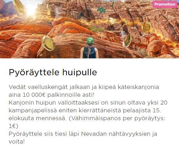 Mr Green - pyöräyttele huipulle