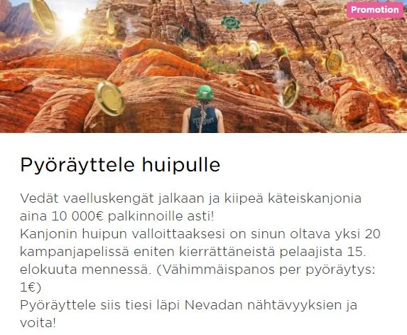 Mr Green - pyöräyttele huipulle