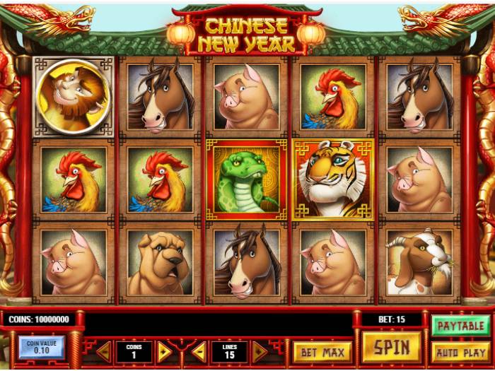 Pelaa Chinese New Year -kolikkopeliä ja koe kiinalainen Uusivuosi!