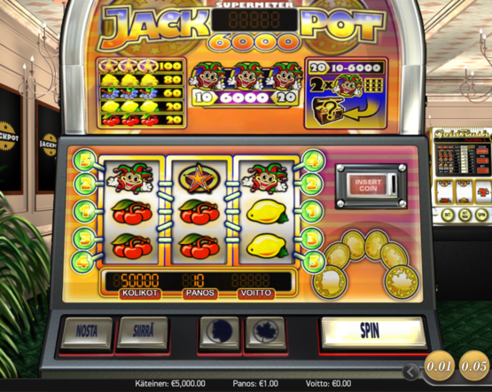 Jackpot6000-kolikkopeli